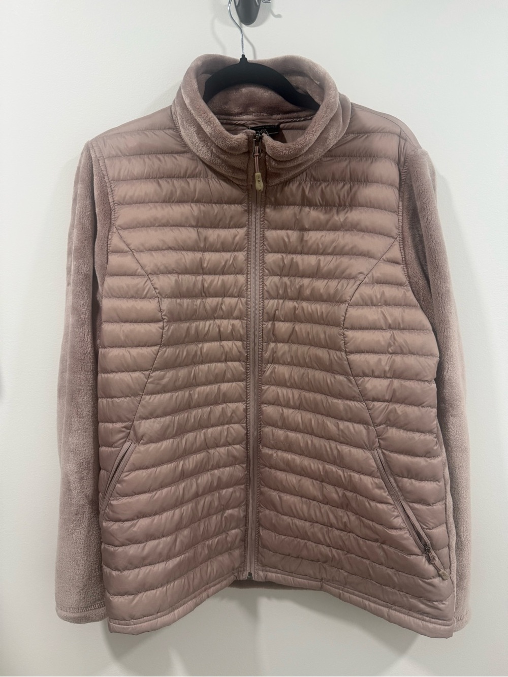 32 Degrees Quilted Hybrid Jacket in Mauve Taupe